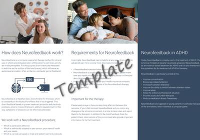 Flyer ADHD Neurofeedback (English)